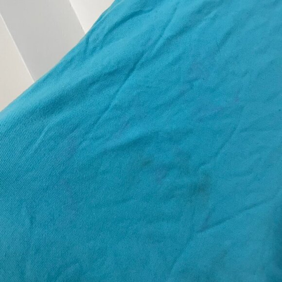 LILLY PULITZER Turquoise Blue Collared Short Sleeve Cotton Polo Shirt Dress M - Picture 11 of 16